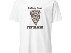 Vintage Fertilizer Company T-Shirt – Classic Buffalo Head Logo, 100% Cotton Unisex Tee, Retro Style for Agriculture, History Fans