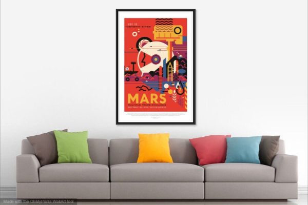 Mars Space Travel Poster NASA - Mars Poster, NASA Poster, JPL Poster, Mars Exploration Poster, Planet Exploration Poster, Astronaut Poster