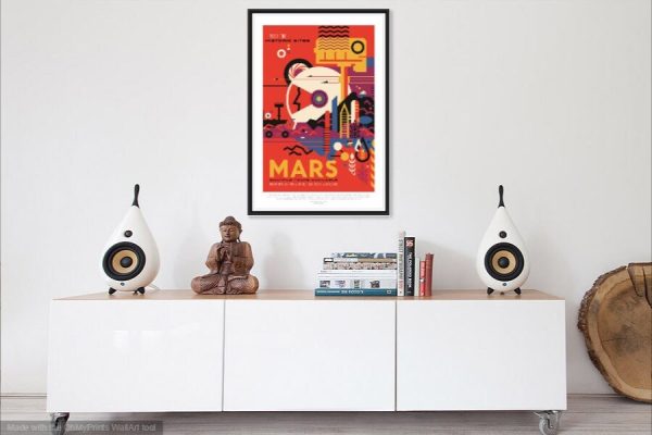 Mars Space Travel Poster NASA - Mars Poster, NASA Poster, JPL Poster, Mars Exploration Poster, Planet Exploration Poster, Astronaut Poster