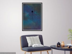 Voyager Mission Modern Poster NASA – Space Poster, NASA Poster, Space Exploration Poster, Planet Exploration Poster, Voyager Poster Print