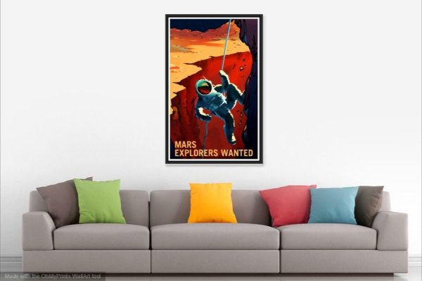 Mars Explorers Recruitment Poster NASA - Mars Poster, Space Poster, NASA Poster, Space Exploration, Mars Exploration Poster, Astronaut