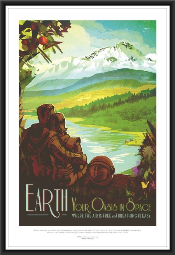 Earth Space Travel Poster NASA - Earth Poster, NASA Poster, JPL Poster, Sci Fi Earth Poster, Planet Exploration Poster, Astronaut Poster