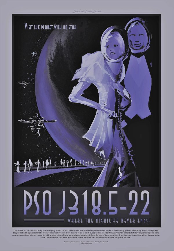 PSO J318 Space Travel Poster - Rogue Planet Poster, NASA Poster, JPL Poster, Space Explorer Poster, Planet Exploration Poster, Astronaut