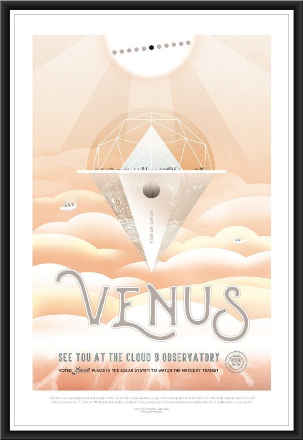 NASA Venus Space Travel Poster - Venus Poster, NASA Poster, JPL Poster, Space Explorer Poster, Planet Exploration Poster, Astronaut