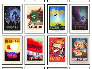 Set of 15 NASA Space Travel Poster – Space Poster, NASA Poster, JPL Poster, Space Exploration Poster, Planet Exploration Poster, Astronaut