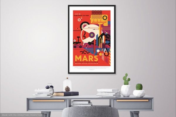 Mars Space Travel Poster NASA - Mars Poster, NASA Poster, JPL Poster, Mars Exploration Poster, Planet Exploration Poster, Astronaut Poster