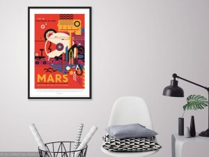 Mars Space Travel Poster NASA – Mars Poster, NASA Poster, JPL Poster, Mars Exploration Poster, Planet Exploration Poster, Astronaut Poster