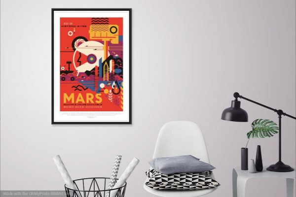 Mars Space Travel Poster NASA - Mars Poster, NASA Poster, JPL Poster, Mars Exploration Poster, Planet Exploration Poster, Astronaut Poster