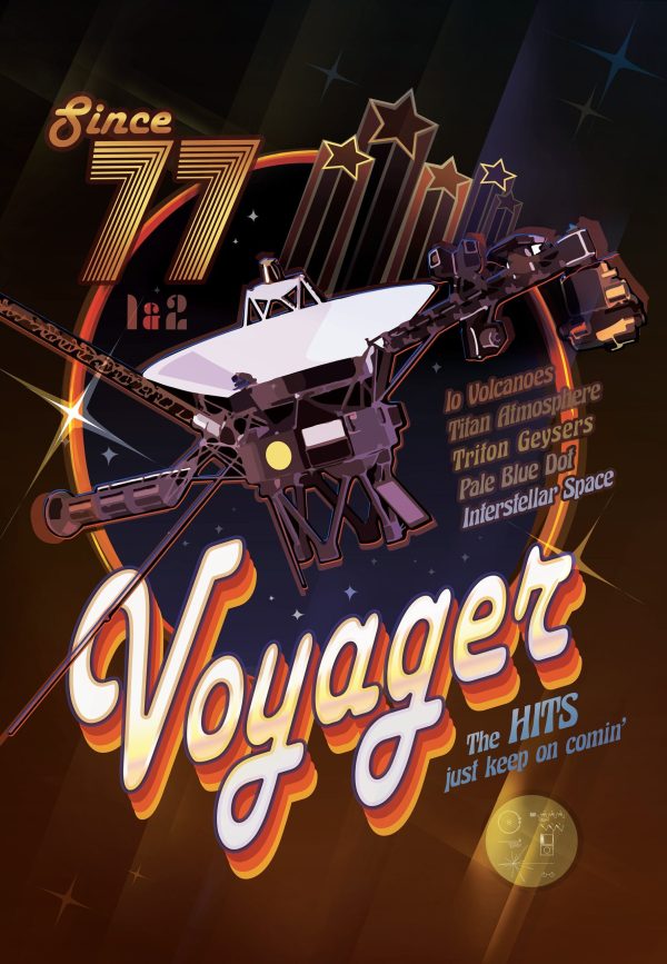 Voyager Space Probes Poster NASA - Space Poster, NASA Poster, JPL Poster, Space Exploration Poster, Planet Exploration Poster, Astronaut