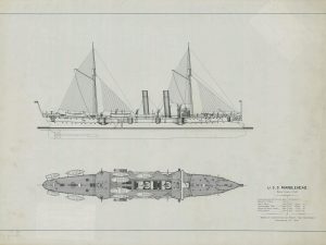 USS Marblehead Ship Blueprint 1892 – Ship Blueprint, Sail Ship Drawing, Boat Blueprint, Old Ship Blueprint, Sail Ship Poster, Navy Blueprint