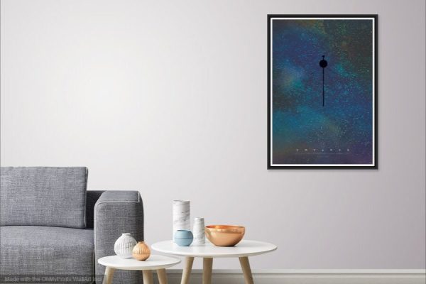 Voyager Mission Modern Poster NASA - Space Poster, NASA Poster, Space Exploration Poster, Planet Exploration Poster, Voyager Poster Print