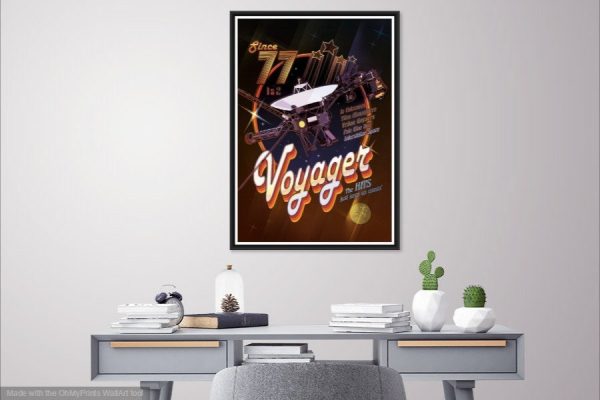 Voyager Space Probes Poster NASA - Space Poster, NASA Poster, JPL Poster, Space Exploration Poster, Planet Exploration Poster, Astronaut