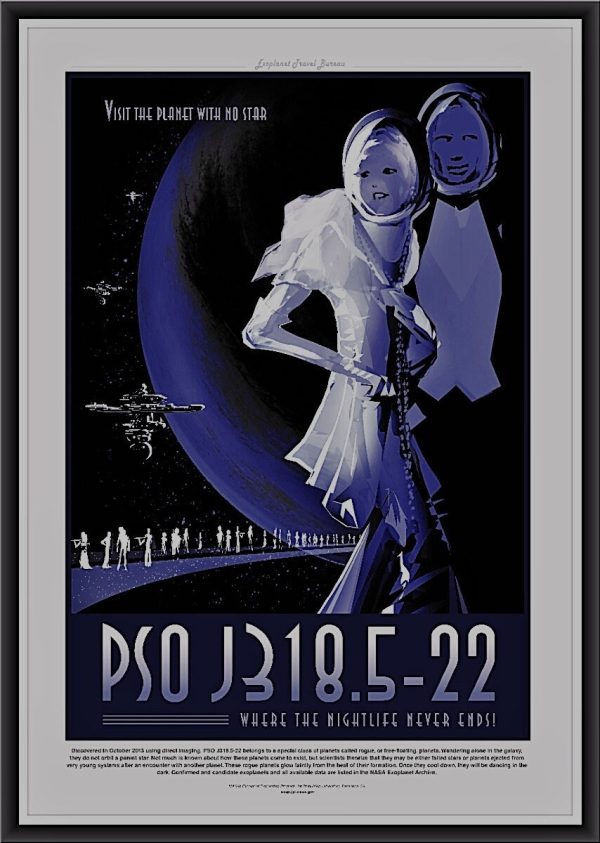 PSO J318 Space Travel Poster - Rogue Planet Poster, NASA Poster, JPL Poster, Space Explorer Poster, Planet Exploration Poster, Astronaut