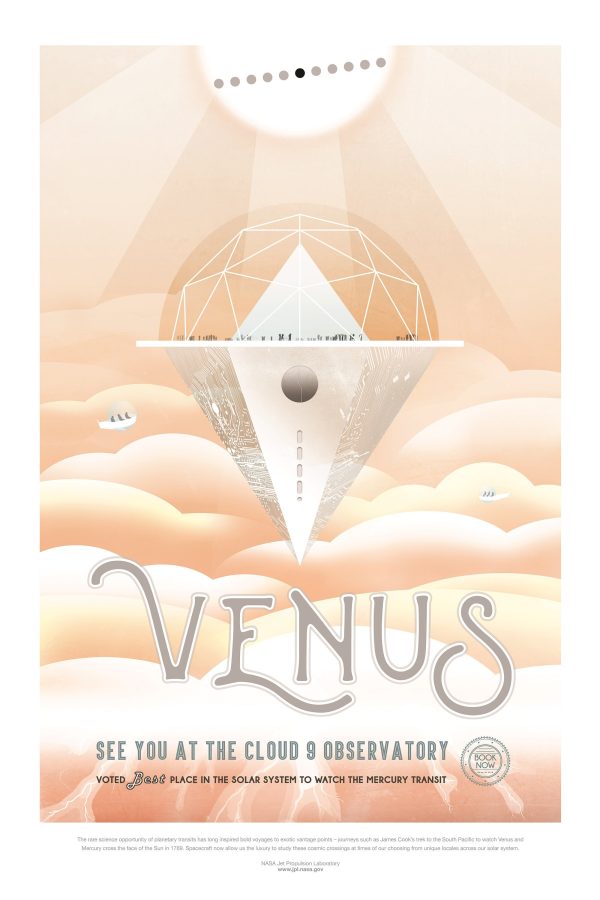 NASA Venus Space Travel Poster - Venus Poster, NASA Poster, JPL Poster, Space Explorer Poster, Planet Exploration Poster, Astronaut