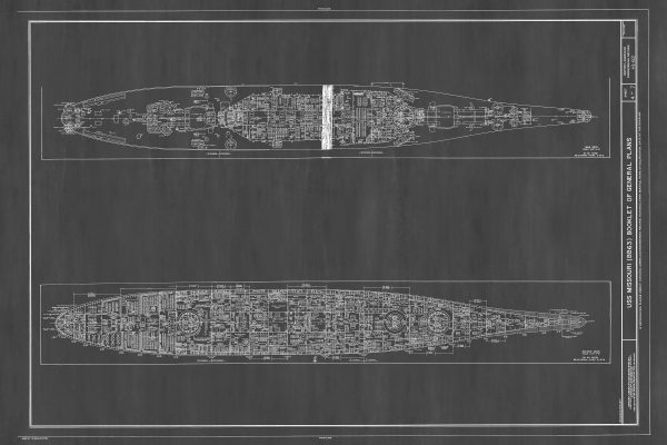 USS Missouri Top View Blueprint, Navy Ship Blueprint, Ship Drawing, Battleship Blueprint, Old Ship Blueprint, Warship Blueprint, Ship Poster