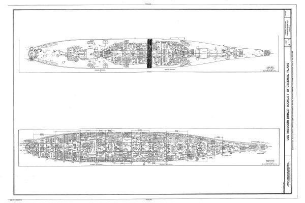 USS Missouri Top View Blueprint, Navy Ship Blueprint, Ship Drawing, Battleship Blueprint, Old Ship Blueprint, Warship Blueprint, Ship Poster