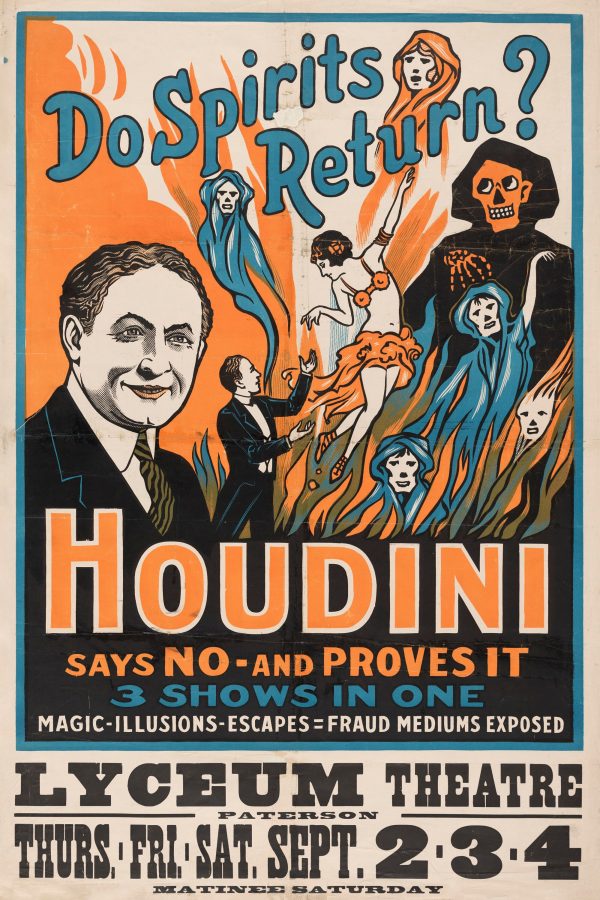 Houdini Spirits Magical Revue Show Poster - Magic Poster, Magician Art, Illusionist Poster, Magic Show Poster, Illusion, Vaudeville Poster