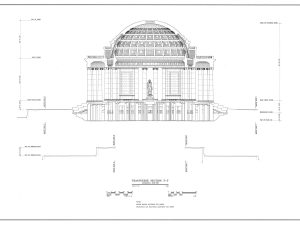 Jefferson Memorial Blueprint Drawing – West Potomac Park Blueprint, Jefferson Memorial Drawing, Home Décor, Wall Décor, Blueprint Decor