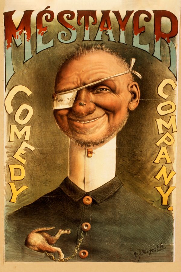 Mestayer Comedy Company Vintage Poster - Comedy Poster, Vaudeville Poster, Vintage Posters, Retro Poster, 1885 Poster, Theatrical poster