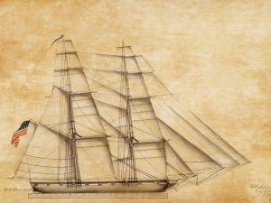 USS Spark Drawing Blueprint – Ship Blueprint, Ship Drawing, Battleship Blueprint, Old Ship Blueprint Poster, Warship Blueprint, Navy Brig