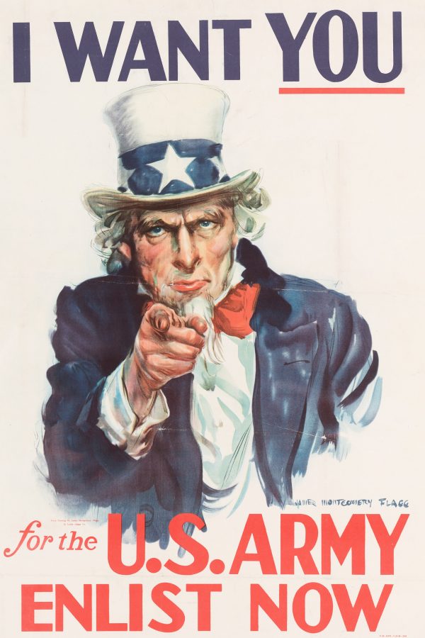 Uncle Sam I Want You World War I Poster - World War 1 Print, World War I Poster, War Propaganda Poster, US Army Recruitment Poster