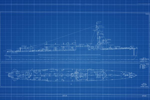 USS Kane Blueprint Drawing - DD235 Navy Ship Blueprint, Battleship Blueprint, Old Ship Blueprint, Navy Ship Poster, Warship Blueprint