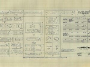 USS Kearsarge & Kentucky Signage Blueprint – Navy Ship Blueprint, Old Battleship Blueprint, Navy Ship Poster Blueprint, Warship Blueprint