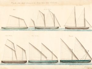 Boats of the USS Columbus Drawing – Ship Blueprint, Ship Drawing, Battleship Blueprint, Old Ship Blueprint Poster, Warship Blueprint