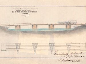 Blackfoot River Bridge 1862 Plan Drawing Blueprint – Bridge Drawing, Bridge Blueprint, Engineer Gift, Montana Bridge, Military Bridge Plan