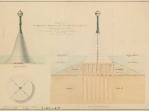 Round Shoal Beacon Drawing – Connecticut River Lighthouse, Maritime Poster, Beach House Décor, Nautical Lighthouse Poster Print