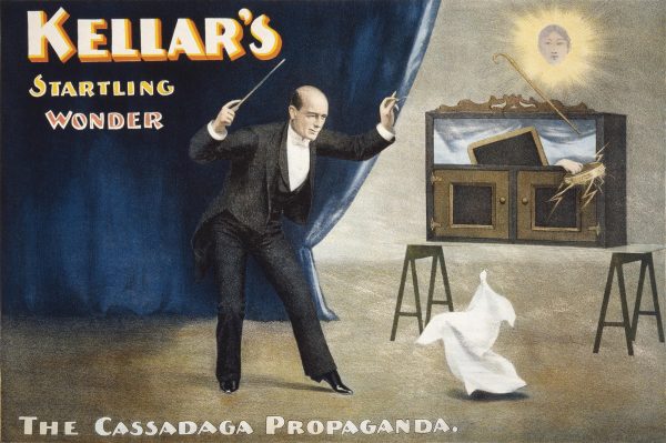 Kellar Magic Poster - Early 1900s The Cassadaga Propaganda, Retro Magician Art, Magic Show Decor, Illusionist Gift