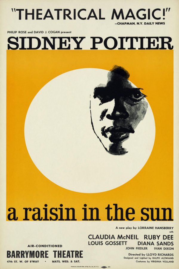 A Raisin in the Sun Broadway Poster - Sidney Poitier, 1960s Theater Art, Retro Drama Decor, Lorraine Hansberry Play Gift