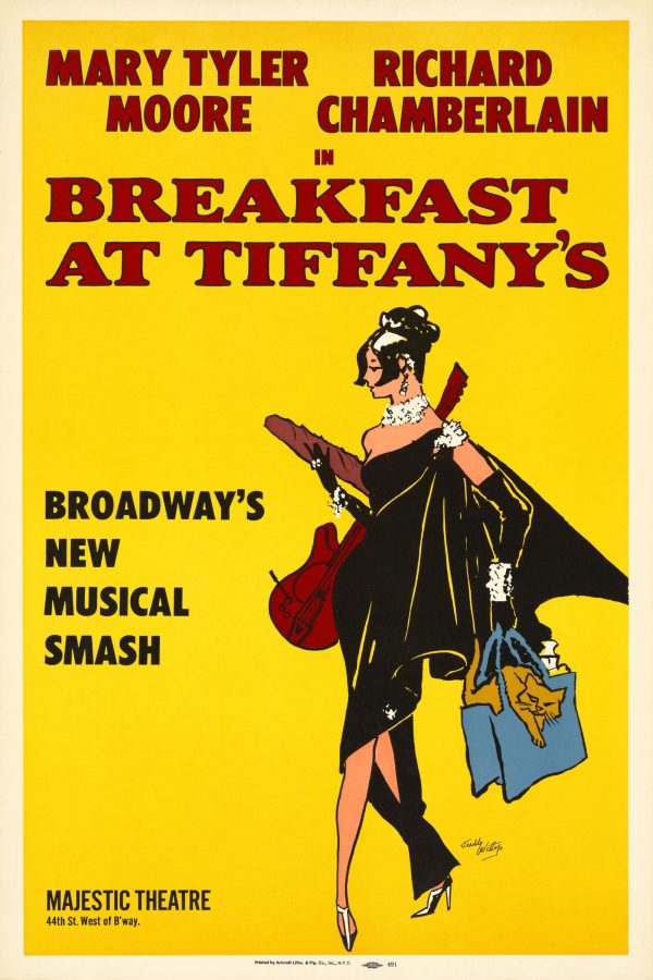 Breakfast at Tiffany’s Broadway Poster - Mary Tyler Moore, 1966 Musical Art, Retro Theater Decor, Audrey Hepburn Fan Gift