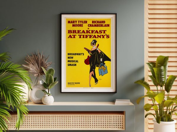 Breakfast at Tiffany’s Broadway Poster - Mary Tyler Moore, 1966 Musical Art, Retro Theater Decor, Audrey Hepburn Fan Gift