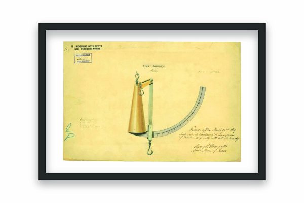 Pendulum Balance Patent Print 1839 - Vintage Measuring Tool Art, Antique Weight Scale Decor, Science History Poster, Industrial Wall Art