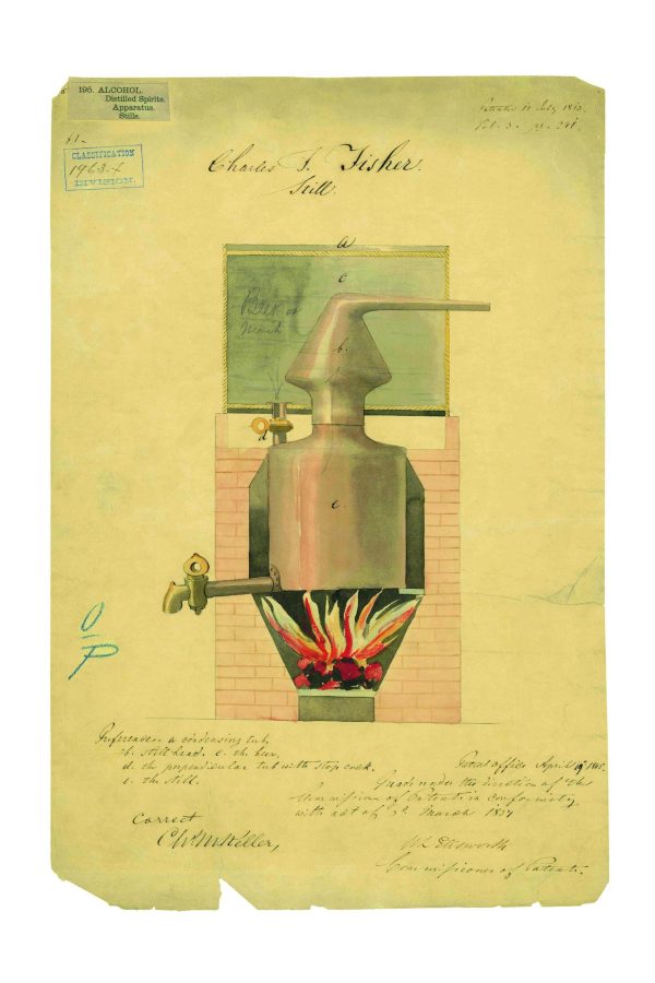 Still Patent Print 1815 - Vintage Distilling Equipment Art, Antique Spirits Decor, Home Bar Wall Art, Distillery Gift Idea, Bar Decor