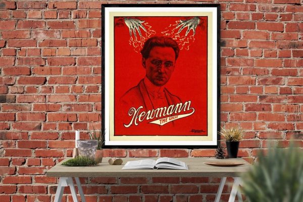 Newmann The Great Magician Poster - Magic Poster, Magician Art, Illusionist Poster, Magic Show Poster, Illusion, Mentalist, Retro Poster