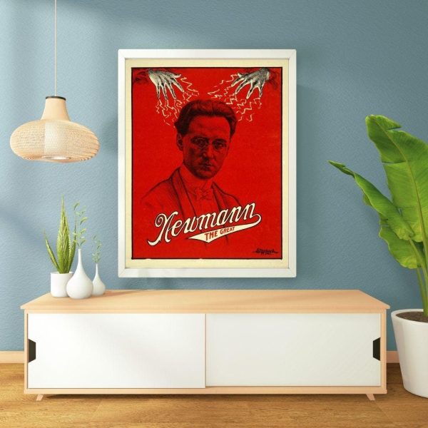 Newmann The Great Magician Poster - Magic Poster, Magician Art, Illusionist Poster, Magic Show Poster, Illusion, Mentalist, Retro Poster