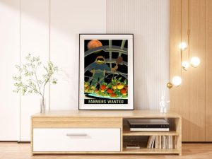 Mars Farmers Wanted Recruitment Poster – Mars Poster, Space Poster, NASA Poster, Space Exploration Poster, Mars Exploration, Space Farmers