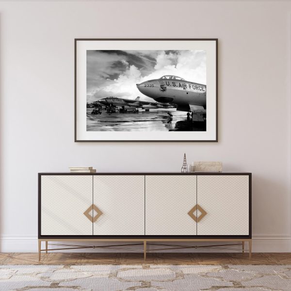 US Air Force B-47 Stratojet Bombers Print – Cold War Military Aircraft, Strategic Air Command, Vintage Aviation, Aviation Print, USAF Decor