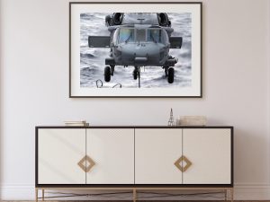 MH-60S Seahawk Helicopter – Naval Aviation Poster, Military Helicopter Art, Navy Seahawk Decor, Search and Rescue Helicopter Print