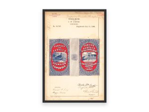 Curtis & Harvey’s Hounslow Gunpowder Trademark 1888 Print - Vintage Gunpowder Label, Antique Ammunition Art, Retro Firearms Decor