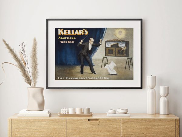 Kellar Magic Poster - Early 1900s The Cassadaga Propaganda, Retro Magician Art, Magic Show Decor, Illusionist Gift