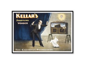 Kellar Magic Poster – Early 1900s The Cassadaga Propaganda, Retro Magician Art, Magic Show Decor, Illusionist Gift