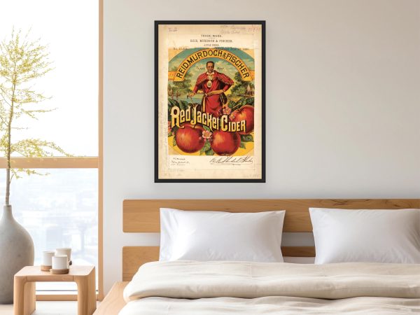 Red Jacket Cider 1886 Poster - Vintage Apple Cider Branding, Reid Murdoch Beverage Label Art, Classic Collectible Print