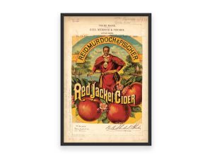 Red Jacket Cider 1886 Poster - Vintage Apple Cider Branding, Reid Murdoch Beverage Label Art, Classic Collectible Print