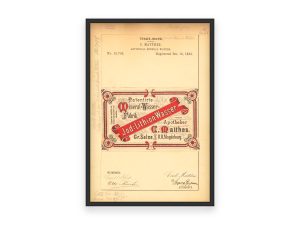 Wasser Mineral Water 1883 Poster - Vintage Mineral Water Branding, Classic European Beverage Label Art, Retro Apothecary Collectible Print