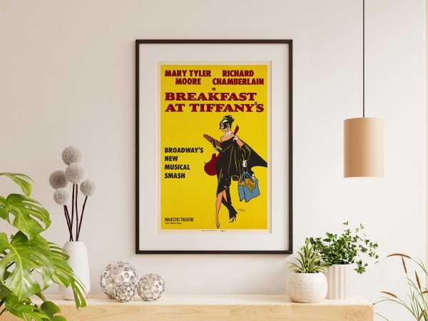 Breakfast at Tiffany’s Broadway Poster - Mary Tyler Moore, 1966 Musical Art, Retro Theater Decor, Audrey Hepburn Fan Gift