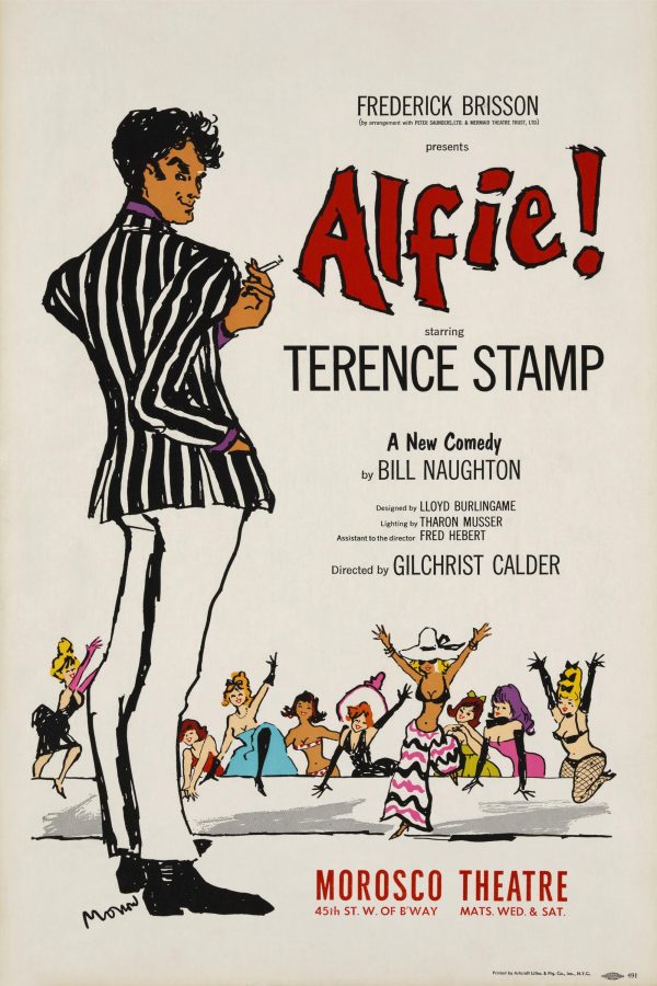 Alfie! Broadway Poster - Terence Stamp, 1964 Comedy Play, Retro Theater Decor, 1960s British Drama Gift