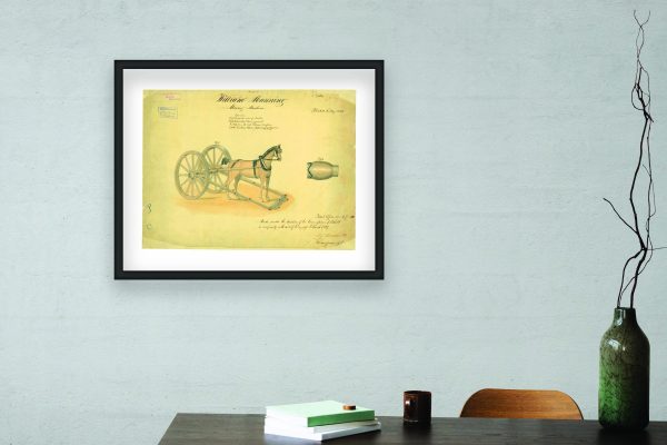 Mowing Machine Patent Print 1834 - Vintage Farming Decor, Antique Agricultural Art, Historical Farm Equipment Poster,